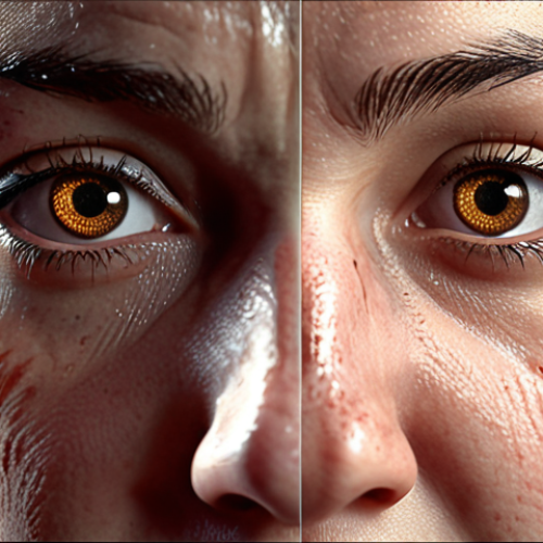 **Emotional AI Voice:** Close-up of a digital face subtly changing expressions (joy, sadness, anger) overlaid with sound waves. Focus on the intricate details capturing the nuances of synthesized human-like emotion.