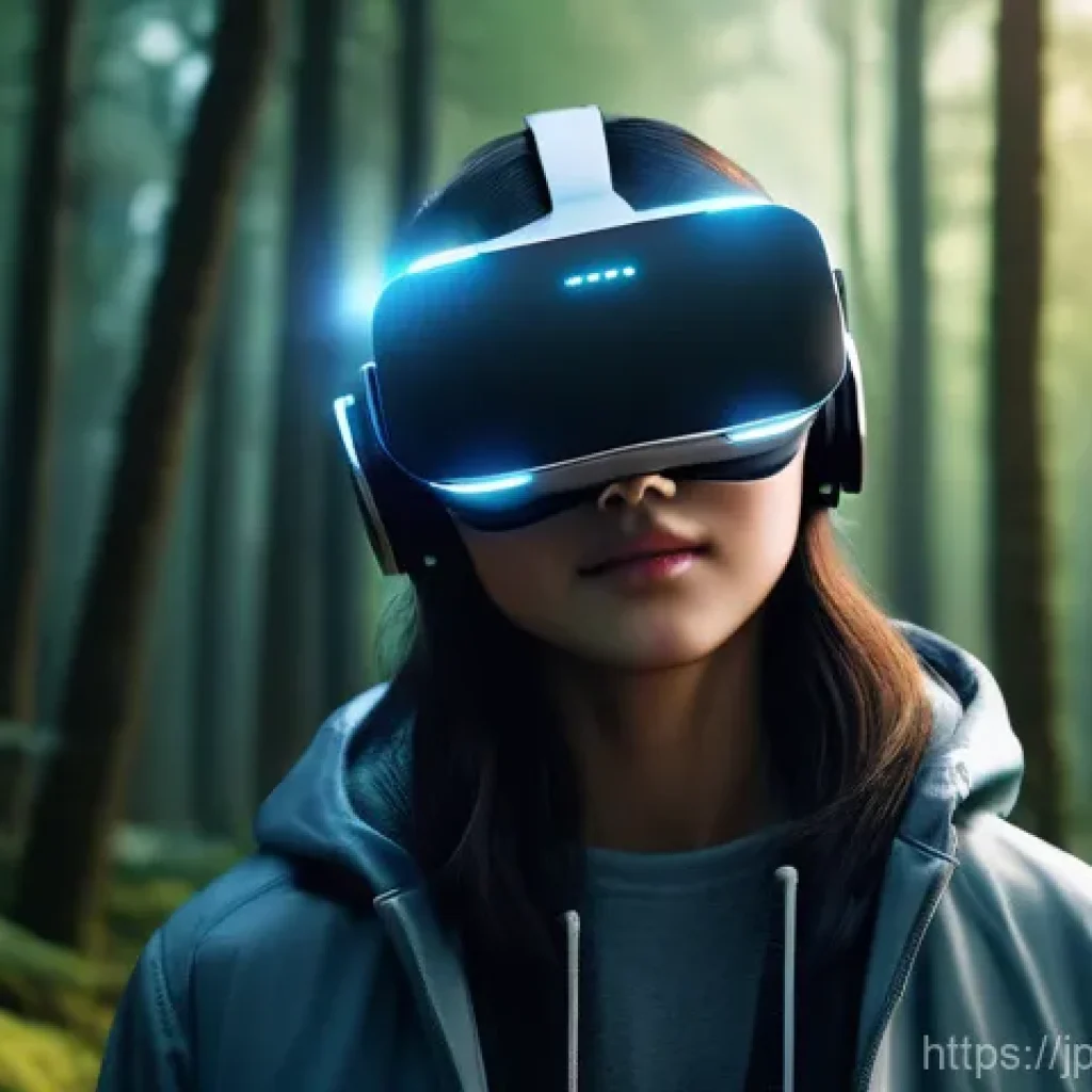 AI 음성 합성과 VR AR의 융합 - **Prompt 1: Immersive Emotional Connection in a VR World**
"A young person, around 18-25 years o...