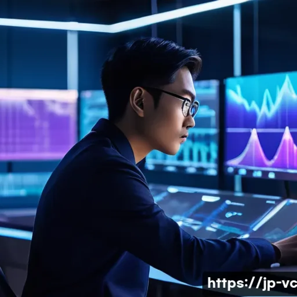 음성 합성 애플리케이션 개발 가이드 - A futuristic AI voice synthesis laboratory scene featuring a sleek workstation with multiple transpa...