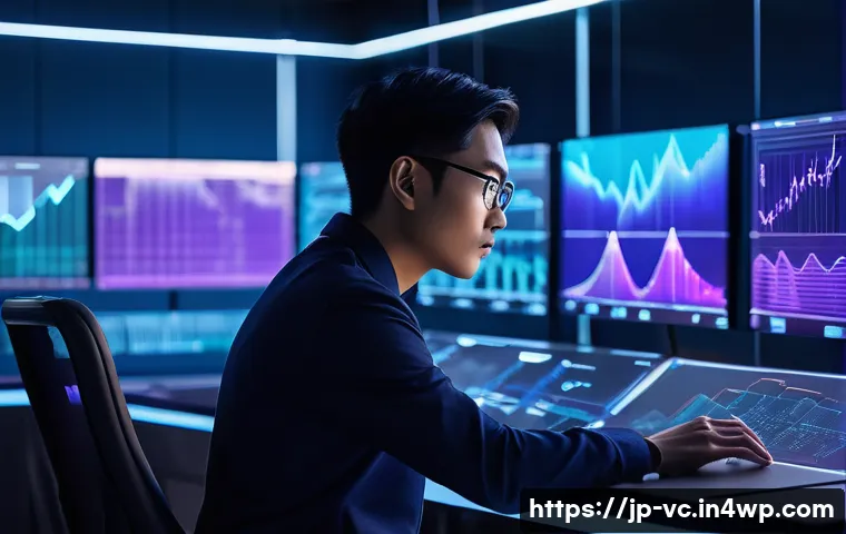 음성 합성 애플리케이션 개발 가이드 - A futuristic AI voice synthesis laboratory scene featuring a sleek workstation with multiple transpa...